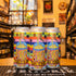 450 North Piñata, una cerveza estilo Slushy Fruited Sour de 450 North Brewing Company. La etiqueta es colorida y festiva, con gráficos de una piñata y frutas tropicales. ABV de aproximadamente 5.3%, con un perfil de sabor dulce y afrutado, destacando notas de frutas como piña y mango, con un toque ácido equilibrado. Ideal para acompañar platos ligeros y frescos. El diseño refleja un estilo vibrante y tropical.