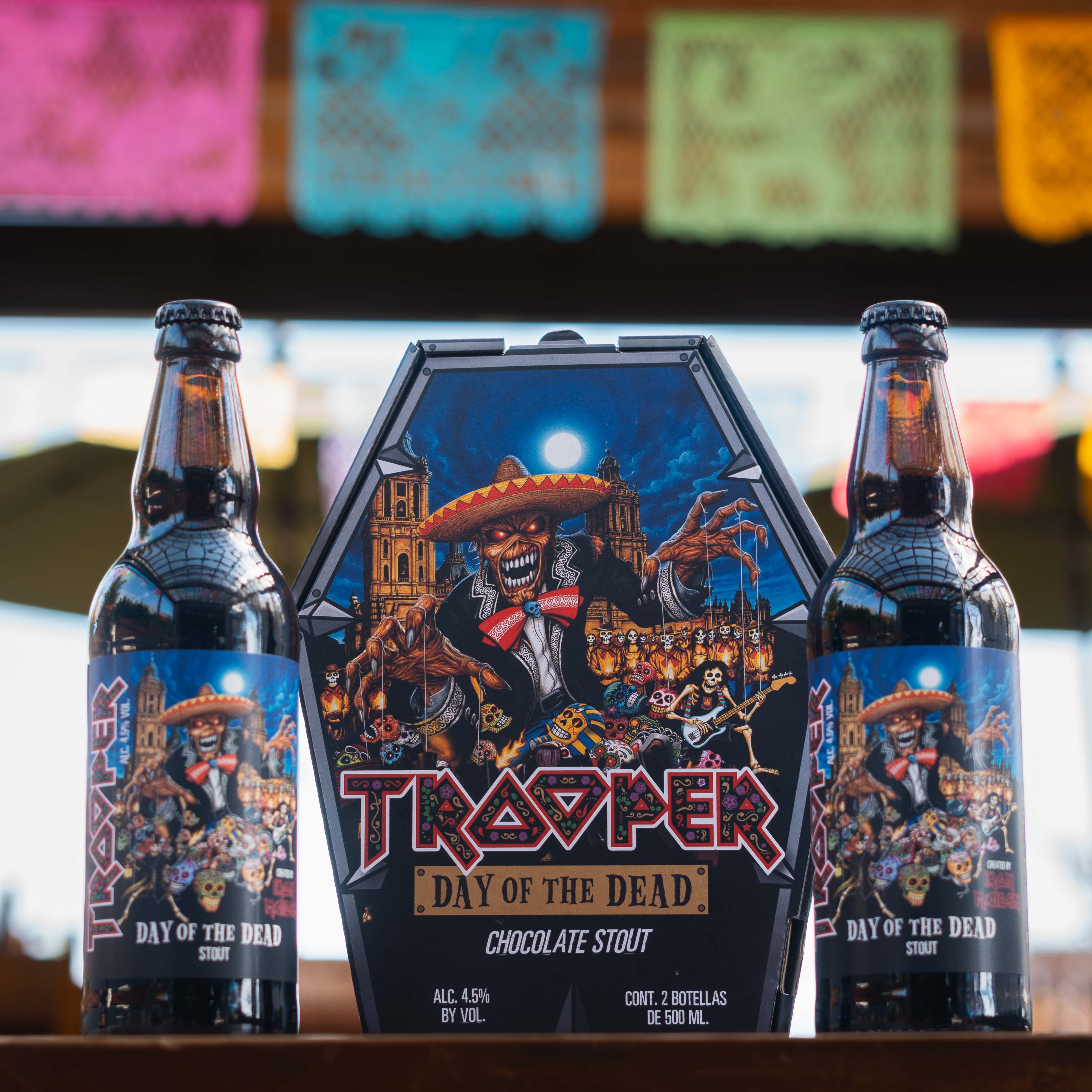 IRON MAIDEN DIA DE MUERTOS 2 PZS